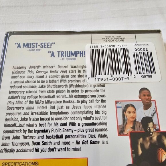 He Got Game DVD - Denzel Washington Spike Lee Film - Picture 4 of 6